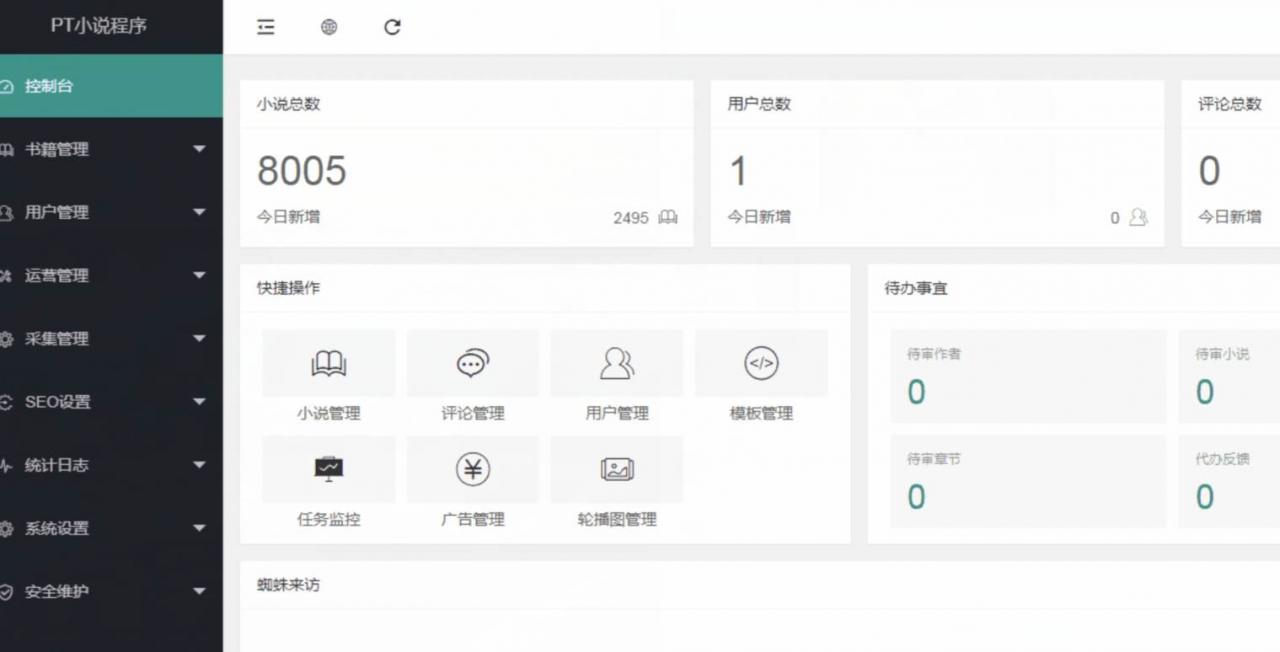 最新PTCMS小说站源码/带采集/带会员机制/带收费机制