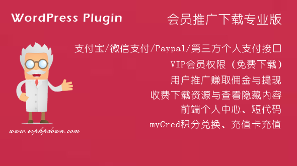 WordPress插件Erphpdownv11.4_vip会员+收费下载含美化版