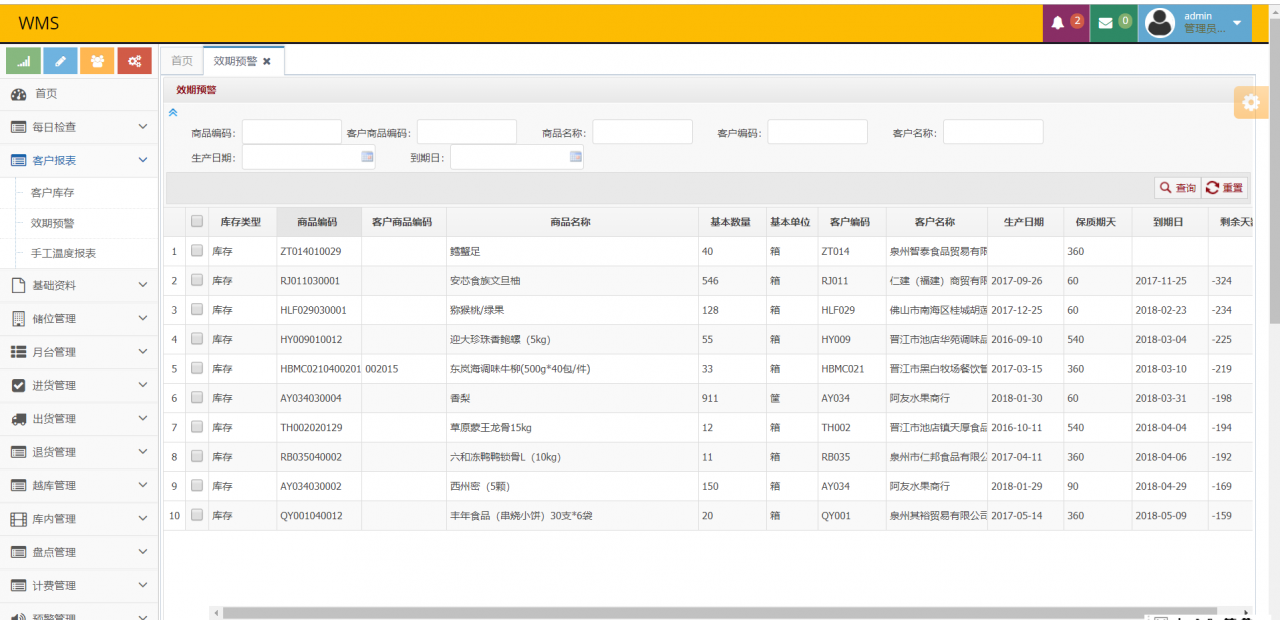 【jeewms v2.4.0】基于JAVA的开源的仓库管理系统+适用于第三方物流仓储企业自营仓储等