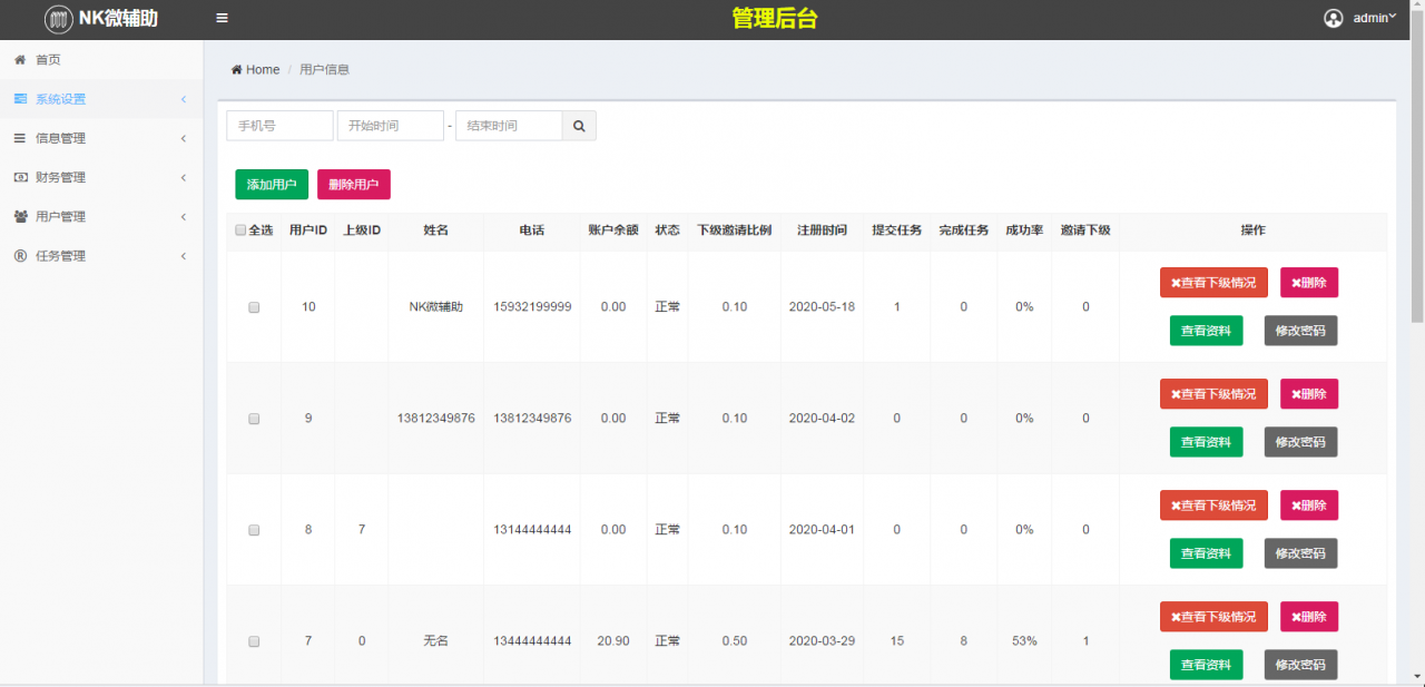 【码力有米FZ系统】微信扫码辅助接单系统源码+四端源码教程+多级别代理商系统软件