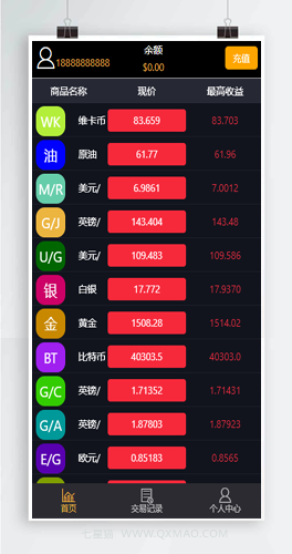 【微盘系统】TP开发+八方国际财贸微盘系统+时间盘+点位盘也有+可控[有演示站]