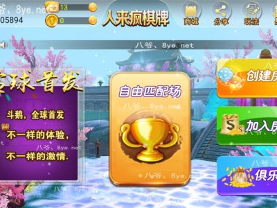 九月最新更新人来疯二开棋牌/比鸡/斗鹅完整服务器打包+双端APP正常