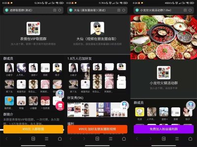 最新九块九进群程序源码下载2021付费进群源码下载页面内容可任意修改优化首页样式付费加群微信群暗雷