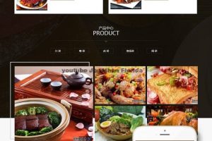 健康食品餐饮美食类网站源码dedecms织梦模板(带手机端)