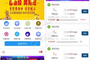 亨丰资本投资理财源码系统/带wap可封装app投资复利/买多买空策略买股源码