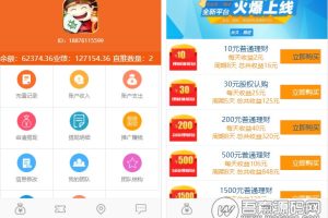 红包理财金融投资静态分红返利系统资金盘8级分销二维码推广