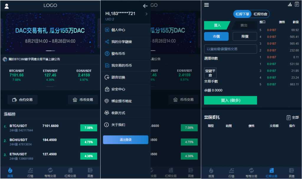 A1718交易所多语言源码+完整数据/币币交易/法币交易/C2C交易/合约交易
