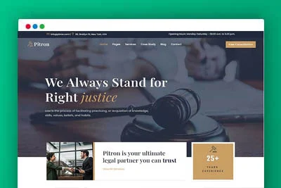 A1881律师事务所和律师网页HTML模板使用Bootstrap-4框架、HTML5、CSS3和jQuery插件构建