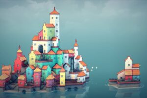 城景/城镇叠叠乐/Townscaper