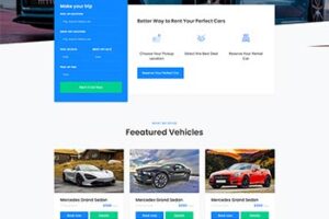 Bootstrap4汽车接送租赁服务网站模板
