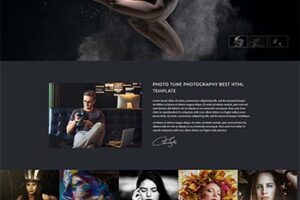 HTML5摄影俱乐部作品展示网站模板