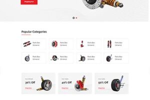 汽车配件商城前端HTML5网站模板