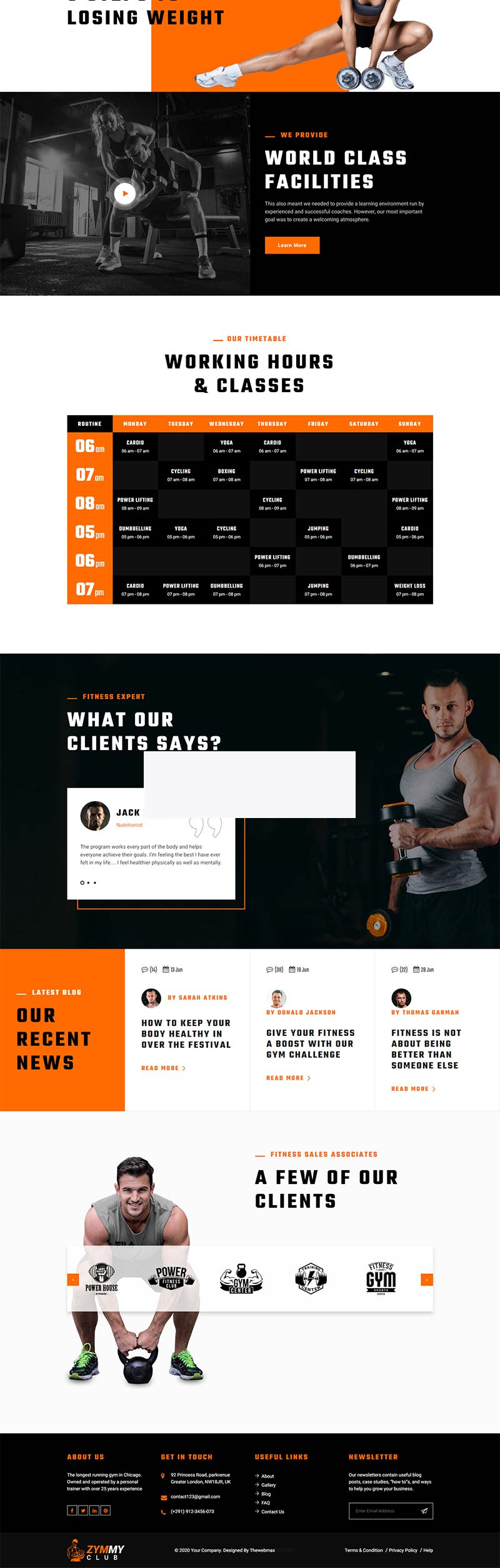 html5健身俱乐部静态网站模板 html5健身俱乐部静态网站模板