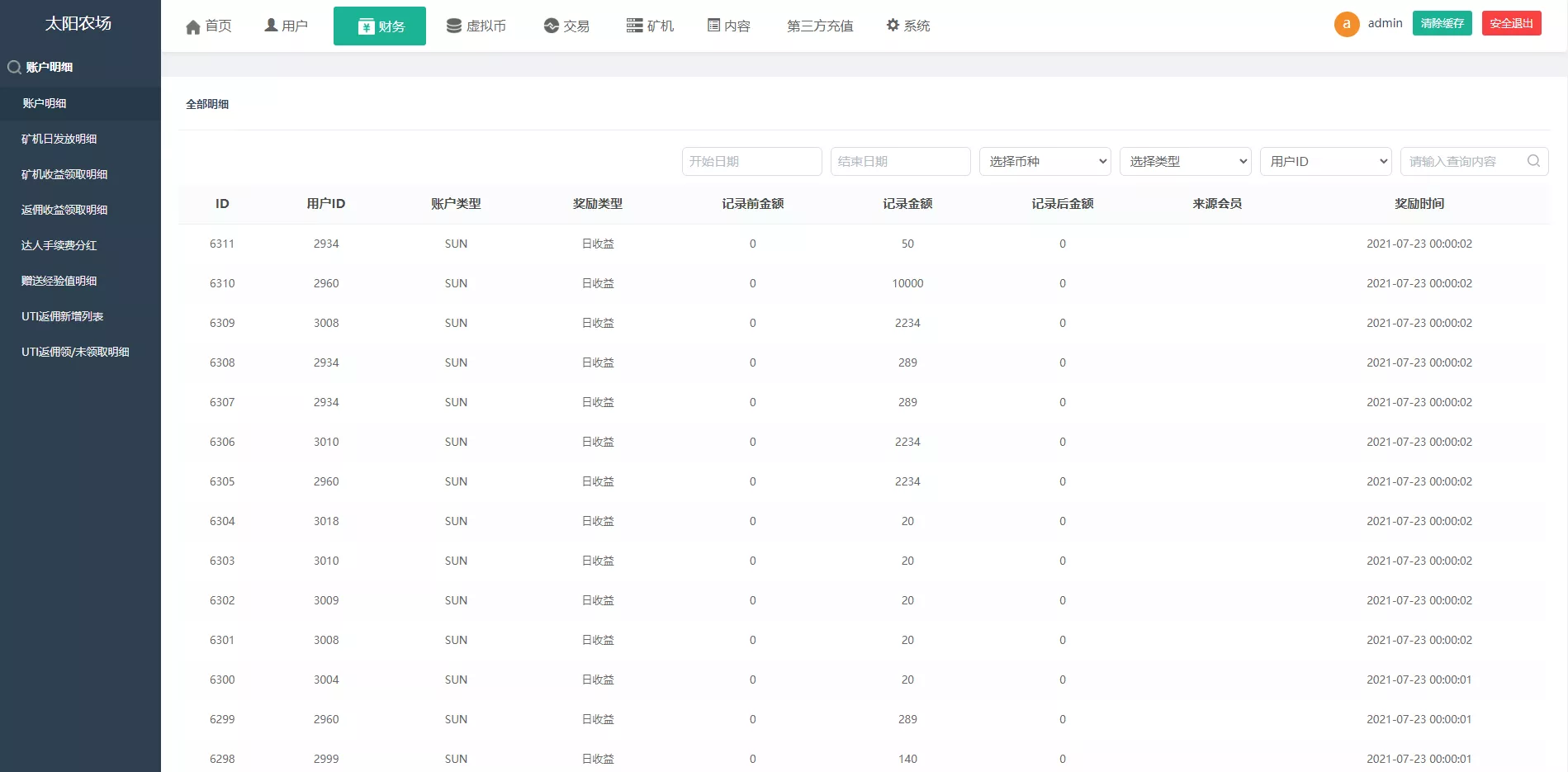 【经典版矿机系统】云矿机交易+虚拟币交易推广系统