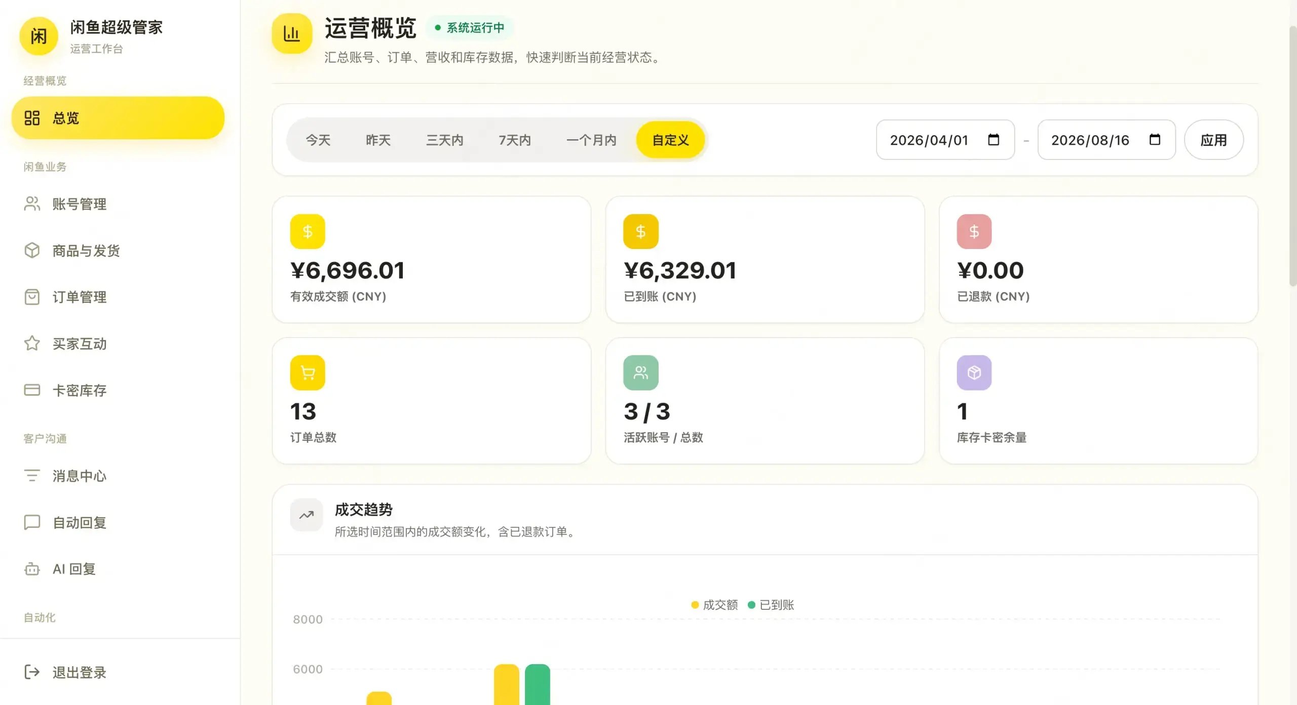 闲鱼超级管家系统源码